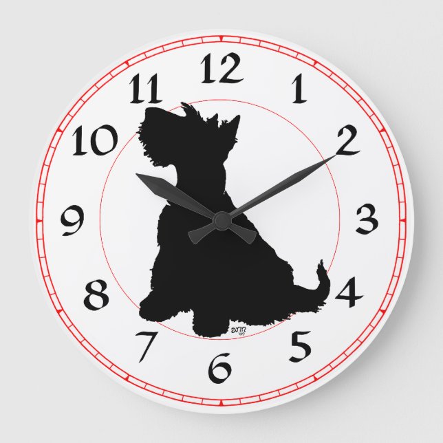 Horloge Terrier Écossais (Recto)