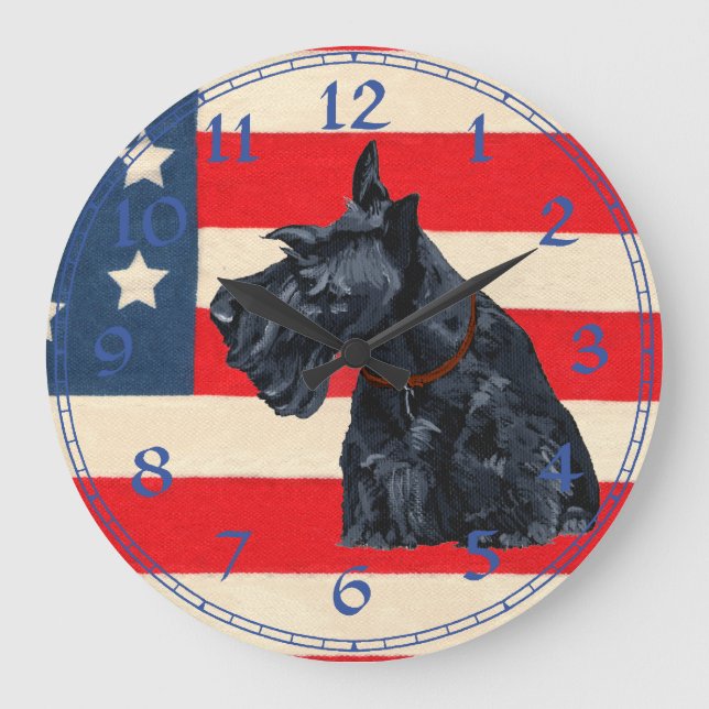 Horloge Terrier Écossais (Recto)
