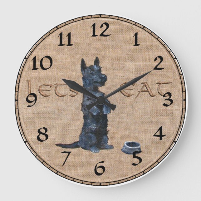 Horloge Terrier Écossais (Recto)