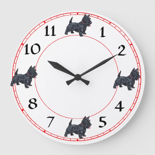 Horloge Terrier Écossais (Recto)