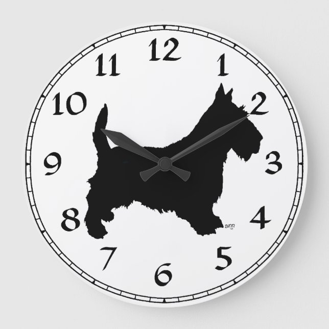 Horloge Terrier Écossais (Recto)
