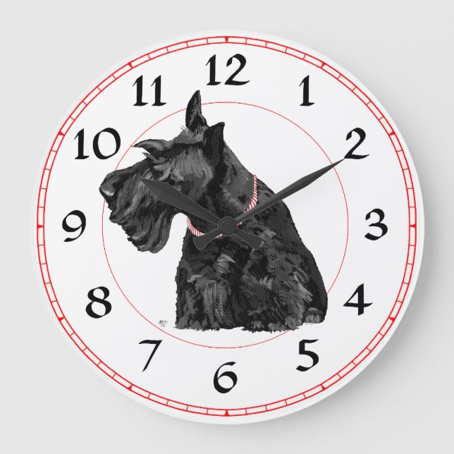 Horloge Terrier Écossais (Recto)
