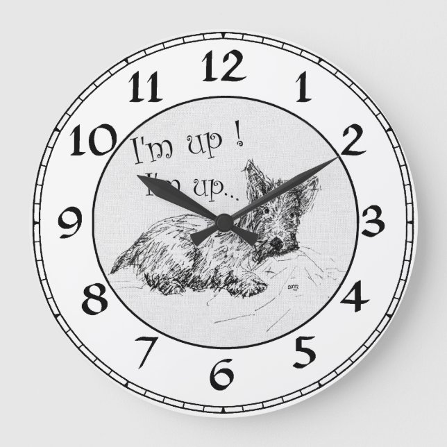 Horloge Terrier Écossais (Recto)