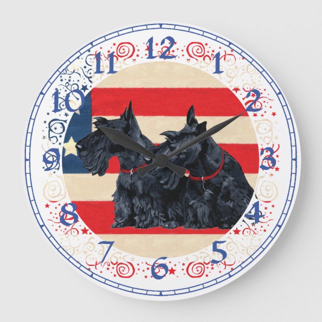 Horloge Terrier Écossais (Recto)