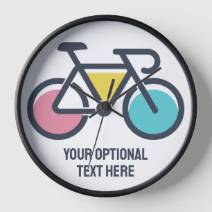 Horloge Texte personnalisé cyclant