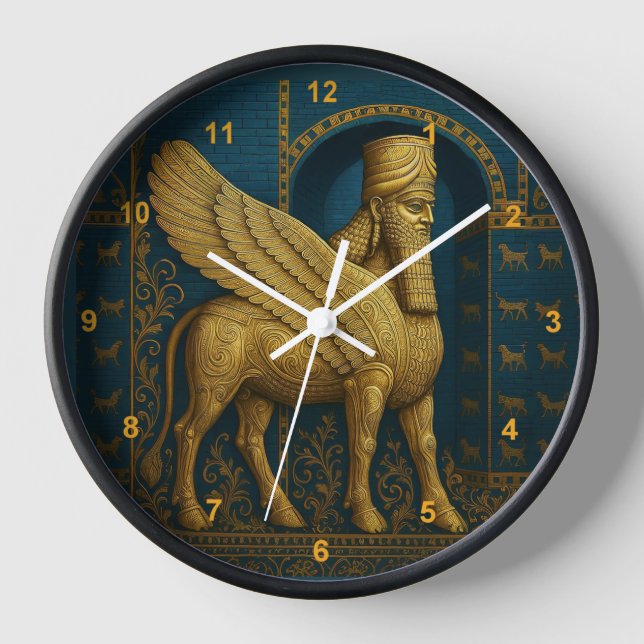 Horloge The Guardian Lamassu Wall Clock (Recto)