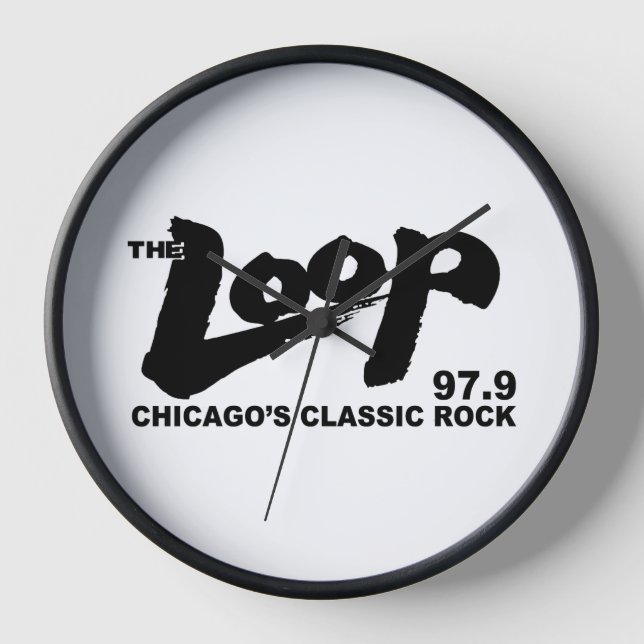 Horloge The Loop 97.9 FM Chicago's Rock Classique (Recto)