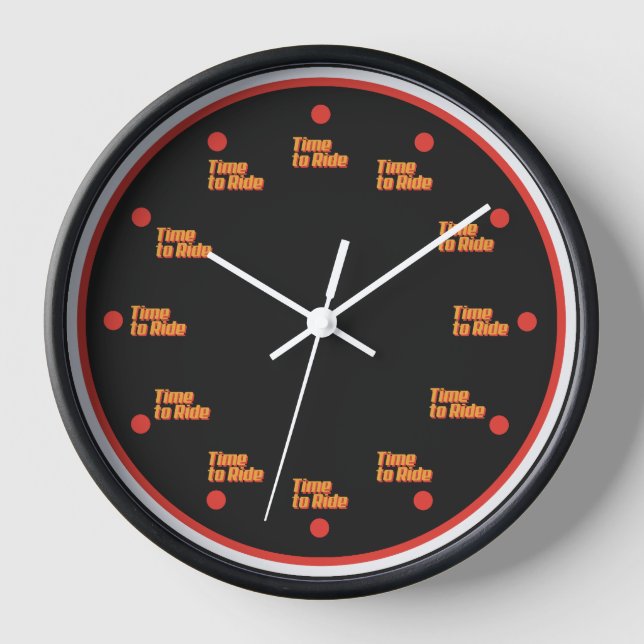 Horloge The Time to ride Clock (Recto)