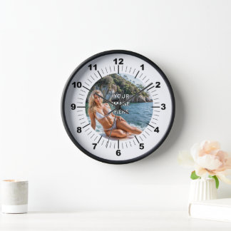 Horloge TIME! ⏰ Custom Wall Clock – Add Your Design
