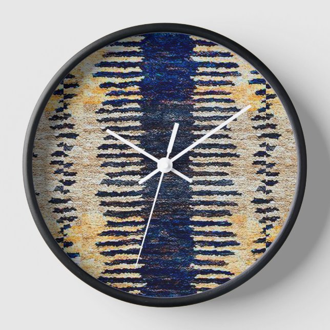 Horloge Tissu Kuba africain (Recto)