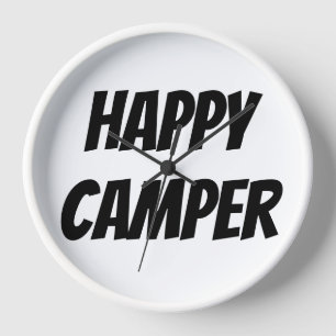 Horloge Titre : Joyeux Campeur Drôle de Camping Aventure E
