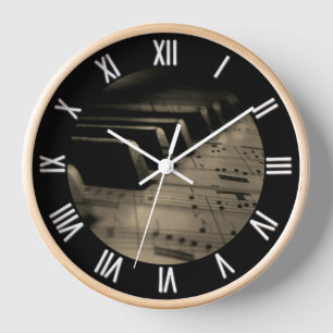 Horloge Touches de piano de musique antique
