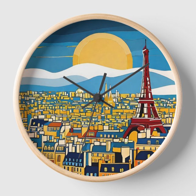Horloge Tour Eiffel Paris (Recto)