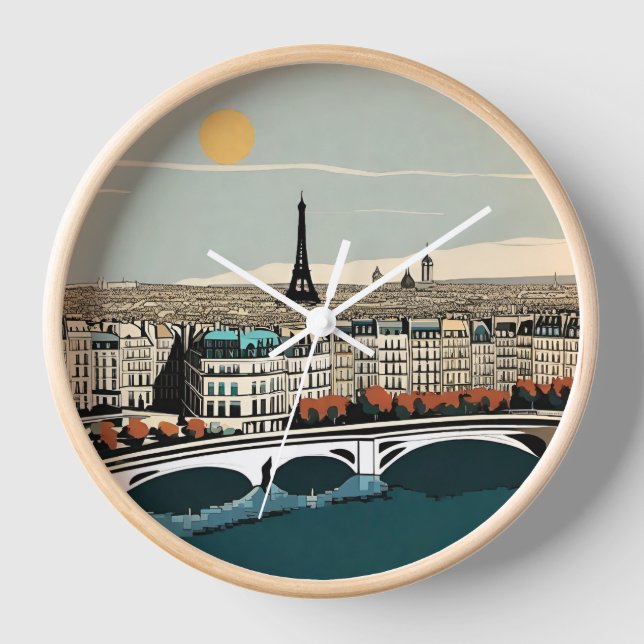 Horloge Tour Eiffel Paris (Recto)