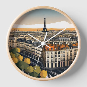 Horloge Tour Eiffel Paris