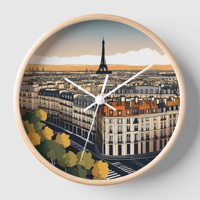 Horloge Tour Eiffel Paris (Recto)