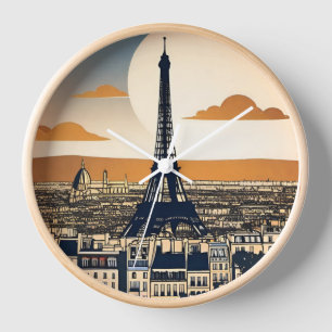 Horloge Tour Eiffel Paris