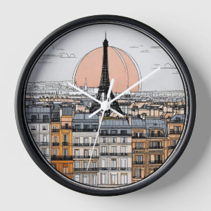 Horloge Tour Eiffel Paris