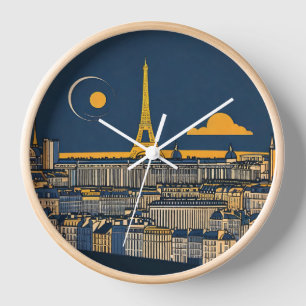 Horloge Tour Eiffel Paris