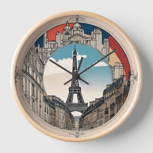 Horloge Tour Eiffel Paris
