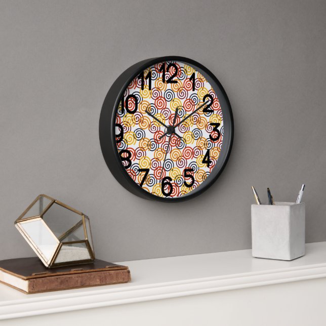 Horloge Tourbillons d'automne  (Bureau)