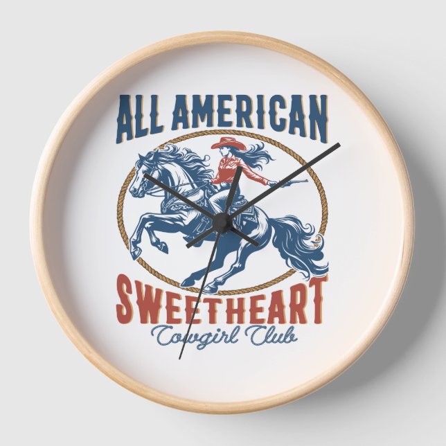 Horloge Toute petite fille américaine (Recto)