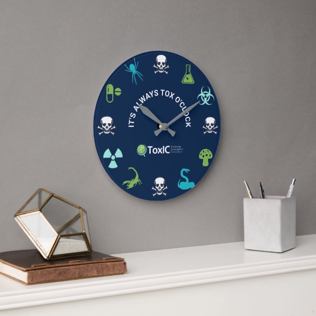 Horloge ToxIC/ACMT - Design bleu foncé 2 (Bureau)