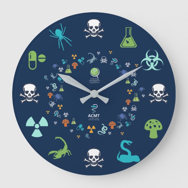 Horloge ToxIC/ACMT - Design bleu foncé 3 (Recto)