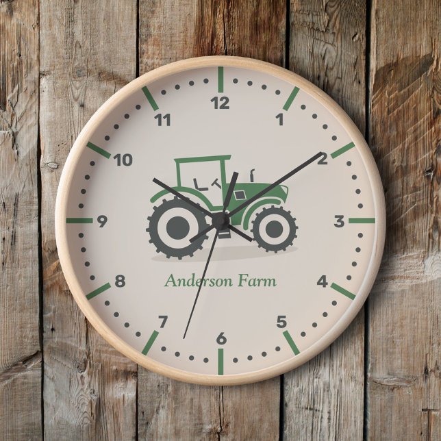 Horloge Tracteur agricole (Farm Tractor Wall Clock)