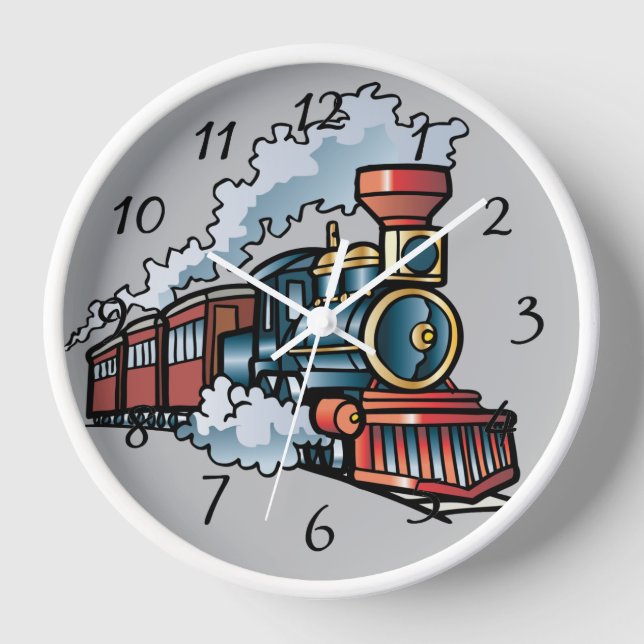 Horloge train Animé 24h/24 (Recto)
