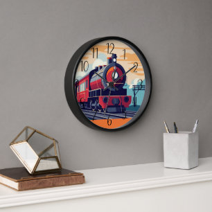 Horloge train cool en train