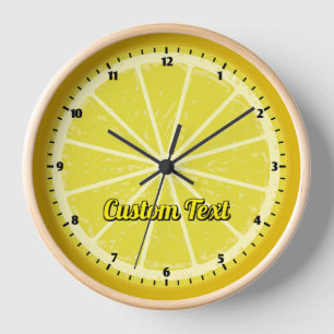 Horloge Tranche de citron
