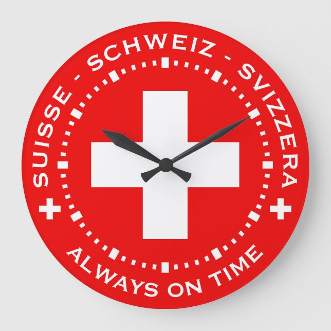 Horloge très suisse - Toujours à l'heure (Recto)