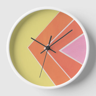Horloge Triangles Citrus