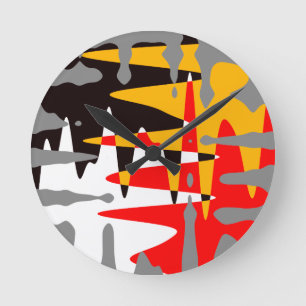 Horloge tribale Moderne Art autochtone Horloges mu