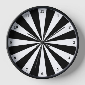 Horloge triée noire, blanche