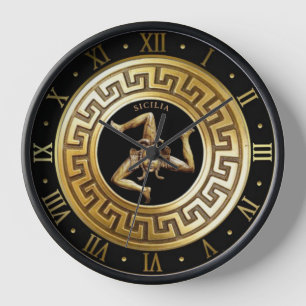 Horloge trinacrienne sicilienne de la méduse