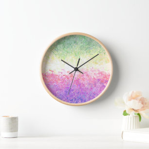 Horloge Trippy Super Boho Abstrait Genderdoe Pride Indicat
