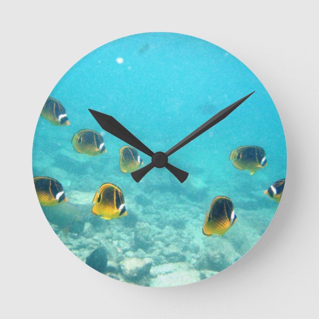 Horloge tropicale Hawaiian Fish Wall (Recto)
