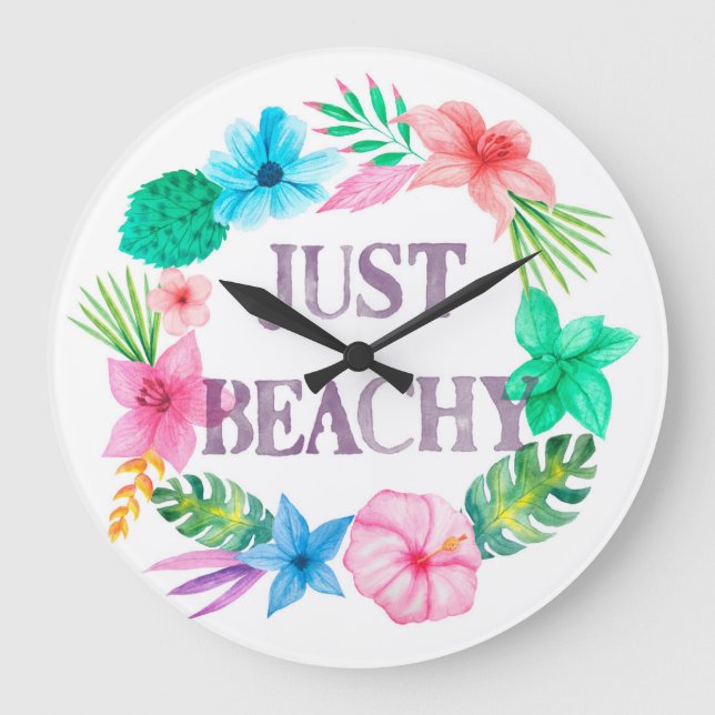 Horloge tropicale pour Beach House Florida Home (Recto)