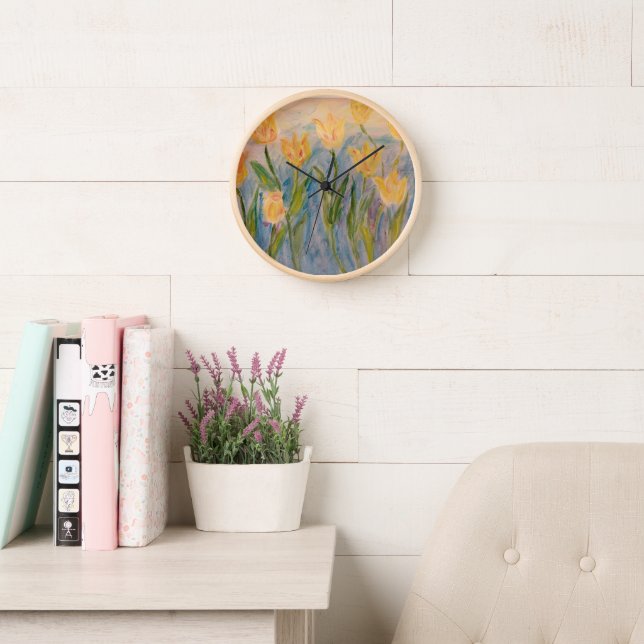Horloge tulipe (Salle de lecture)