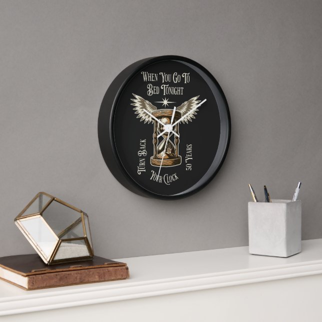 Horloge Turn Back Your Clock 50 Years (Bureau)