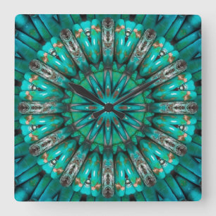 Horloge Turquoise Art 1