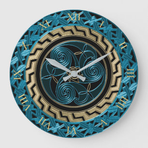 Horloge Turquoise Celtique Noir et Or