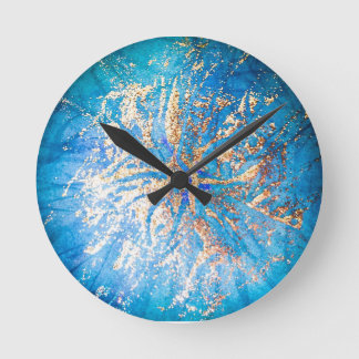 Horloge Turquoise et or