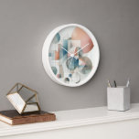 Horloge Turquoise Gris Bleu Beige Roue Rouge Abstrait Art<br><div class="desc">Ajoutez un peu d'élégance et de raffinement à votre mur avec cette horloge murale étonnante avec un turquoise, gris, bleu, et rouille rouge formes abstraites motif art. Cette horloge murale est faite d'acrylique de haute qualité qui est durable, léger et facile à accrocher. Vous pouvez choisir parmi différentes tailles et...</div>