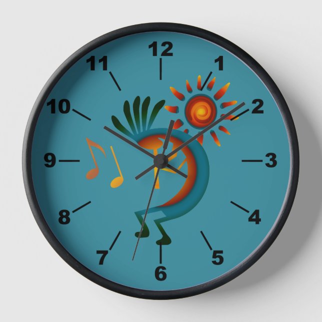 Horloge Turquoise Kokopelli Sun Sud-Ouest (Recto)