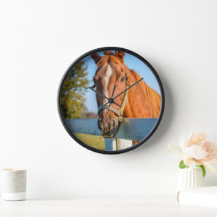 Horloge Twilight Rose   Cheval de course Pur-sang