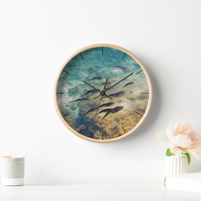 Horloge Un monde sous-marin apaisant (Maison)