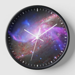 Horloge Un Spectacle De Lumière Galactique En Galaxie Spir